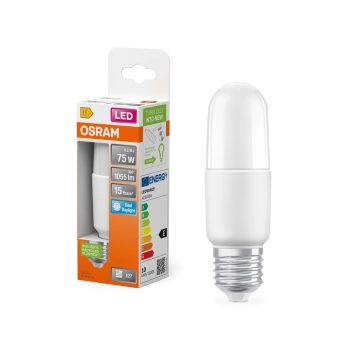 OSRAM Star LED rúd izzó, cső forma, matt búra, E27 foglalat, 9,5W, 1055lm, 6500K hideg fehér