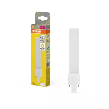 OSRAM Dulux S LED kompakt fénycső, matt búra, G23 foglalat, 4W, 500lm, 3000K meleg fehér, 165mm