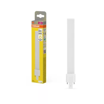 OSRAM Dulux S LED kompakt fénycső, matt búra, G23 foglalat, 6W, 630lm, 3000K meleg fehér, 220mm
