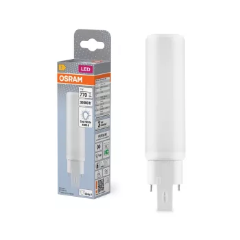 OSRAM Dulux D/E LED kompakt fénycső, matt búra, G24q-2, 7W, 770lm, 4000K semleges fehér, 141mm