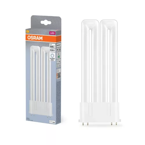 OSRAM Dulux F LED kompakt fénycső, üveg búra, 2G10, 20W, 2500lm, 4000K semleges fehér, 222mm