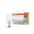 OSRAM Base LED izzó kisgömb forma, matt búra, E14 foglalat, 5,9W, 806lm, 2700K meleg fehér 3db