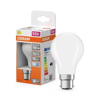 OSRAM Star LED izzó, matt plasztik búra, B22d foglalat, 11W, 1521lm, 4000K semleges fehér