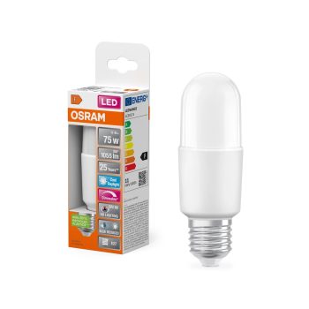 OSRAM Superstar+ dimmelhető LED rúd izzó, cső forma, matt búra, E27, 11W, 1055lm, 6500K hideg fehér