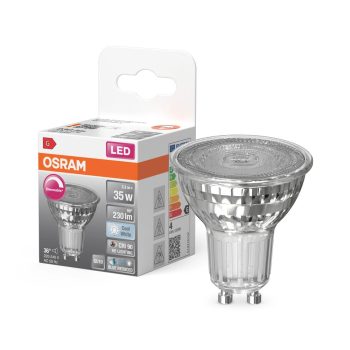 OSRAM Superstar+ dimmelhető LED izzó spot forma (PAR16), GU10, 3,7W, 230lm, 4000K semleges fehér