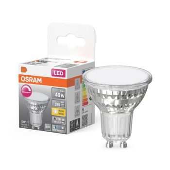 OSRAM Superstar+ dimmelhető LED izzó spot forma (PAR16), GU10 foglalat, 6W, 575lm, 2700K meleg fehér