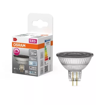 OSRAM Superstar+ dimm. LED izzó spot forma (MR16), GU5.3 foglalat, 5W, 350lm, 4000K semleges fehér