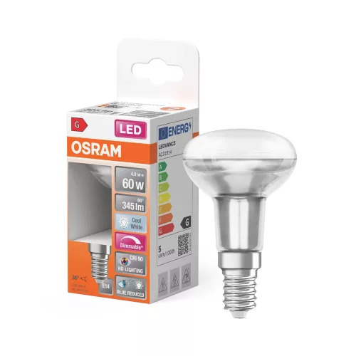 OSRAM Superstar+ dimm. LED izzó spot forma (R50), E14 foglalat, 4,8W, 345lm, 4000K semleges fehér