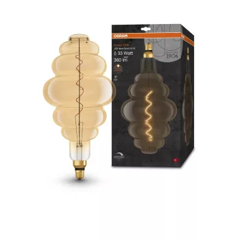 OSRAM Vintage 1906 dimmelhető LED nest izzó, arany üveg búra, E27, 4,8W, 360lm, 2200K extra meleg