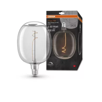 OSRAM Vintage 1906 dimmelhető LED gyertya izzó, átlátszó üveg, E27 foglalat, 4,8W, 400lm, 2700K