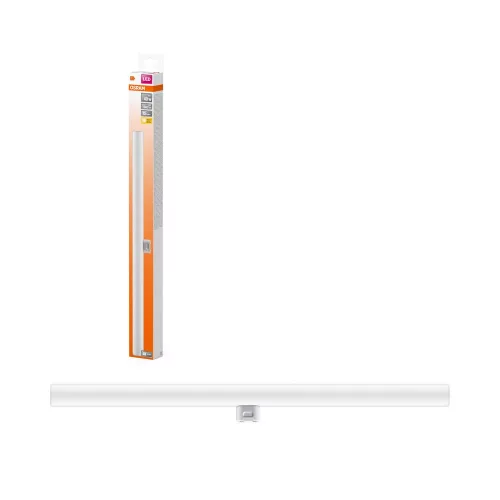 OSRAM Base LED izzó, lineáris forma, matt plasztik búra, S14d foglalat, 6W, 640lm, 2700K meleg fehér