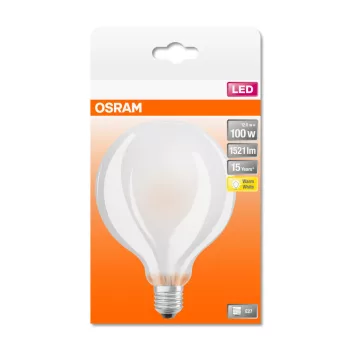 OSRAM Star LED globe izzó, matt üveg búra, E27 foglalat, 12W, 2700K, 1521lm, meleg fehér