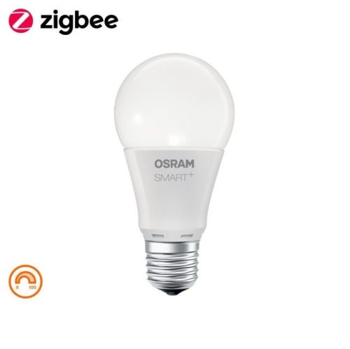 LEDVANCE SMART+ Zigbee vezérlésű, LED fényforrás, Classic forma, szabályozható, 8,5 W-os, (2700 K), 810 lm, IP20, 15 000 óra élettartammal, foglalat: E27, hangvezérelhető, (LEDVANCE 4058075816510)