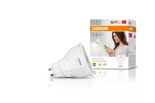 OSRAM SMART+ LED spot, okos Zigbee, szabályozható, 4,5W, 2700-6500K, IP20, GU10 foglalat