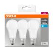 OSRAM Base LED izzó, körte forma, matt plasztik búra, E27 foglalat, 14W, 4000K, 1521lm, hideg fehér