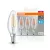 OSRAM Base LED gyertya izzó, átlátszó üveg búra, E14 foglalat, 4W, 4000K, 470lm, hideg fehér