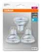 OSRAM Base LED spot, GU10 foglalat, 4,3W, 4000K, 350lm, hideg fehér, 3 db-os csomag, 3 db csomag