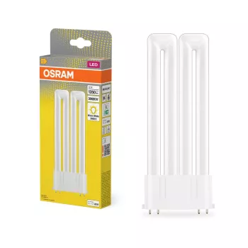 OSRAM Dulux F LED kompakt fénycső, üveg búra, 2G10 foglalat, 12W, 1350lm, 3000K meleg fehér, 169mm