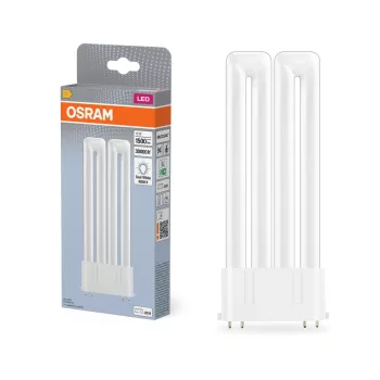 OSRAM Dulux F LED kompakt fénycső, üveg búra, 2G10, 12W, 1500lm, 4000K semleges fehér, 169mm