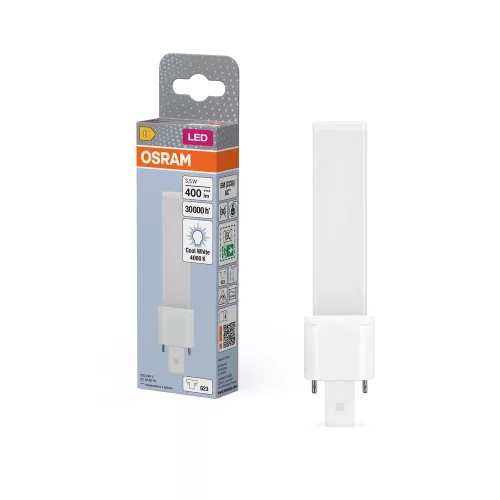 OSRAM Dulux S LED kompakt fénycső, matt búra, G23 foglalat, 3,5W, 400lm, 4000K semleges fehér, 135mm