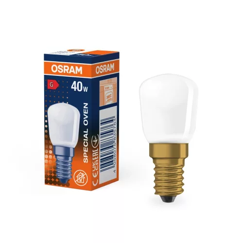 OSRAM OVEN T dimmelhető LED sütőizzó cső forma, matt búra, E14, 40W, 300lm, 2600K meleg fehér