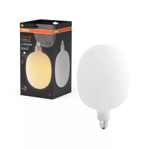 OSRAM Vintage 1906 dimmelhető LED gyertya izzó, matt plasztik, E27 foglalat, 7,3W, 806lm, 2700K