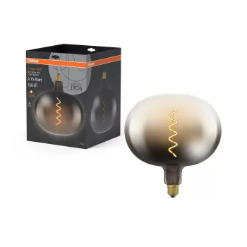 OSRAM Vintage 1906 LED Globe izzó, füst üveg búra, E27 foglalat, 4,5W, 150lm, 1800K, 220mm átmérő