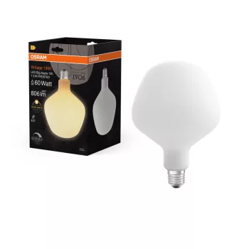 OSRAM Vintage 1906 dimmelhető LED apple izzó, matt plasztik búra, E27, 7,3W, 806lm, 2700K meleg
