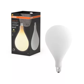 OSRAM Vintage 1906 dimmelhető LED grape izzó, matt plasztik búra, E27, 7,3W, 806lm, 2700K meleg