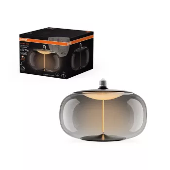 OSRAM Vintage 1906 dimmelhető LED ellipszoid izzó, füst üveg, E27, 12W, 350lm, 1800K, 300mm