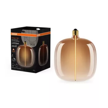 OSRAM Vintage 1906 dimmelhető LED ovális izzó, E27 foglalat, 4,8W, 200lm, 1800K extra meleg fehér