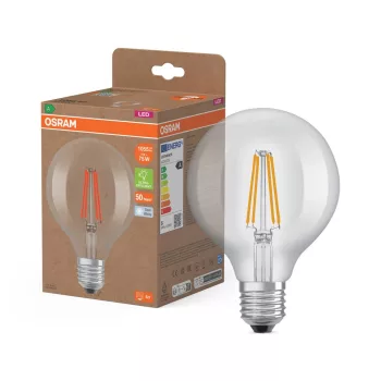OSRAM Superstar+ LED Globe izzó, üveg búra, E27 foglalat, 5W, 1055lm, 4000K semleges, filament