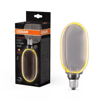 OSRAM Vintage 1906 LED globe izzó, füst üveg búra, E27 foglalat, 4W, 1800K, 110lm, meleg fehér
