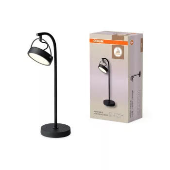   OSRAM Dekor LED asztali lámpa, beltéri, fekete, 735 lm, 11 W, 3000 K, acél, IP20, magasság: 515 mm ( 4058075846463 )