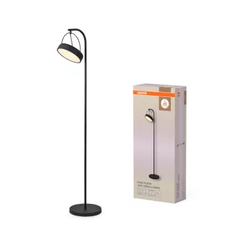   OSRAM Dekor LED álló lámpa, beltéri, fekete, 590 lm, 12 W, 3000 K, acél, IP20, magasság: 1430 mm ( 4058075846487 )