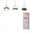 OSRAM Dekor LED 3 × függesztett lámpa, beltéri, fekete, 1250 lm, 36 W, 3000 K, acél, IP20, hossz: 1500 mm ( 4058075846562 )