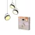 OSRAM Dekor LED 3 × függesztett lámpa, beltéri, fekete, 1250 lm, 36 W, 3000 K, acél, IP20, átmérő: 540 mm, hossz: 1500 mm ( 4058075846586 )