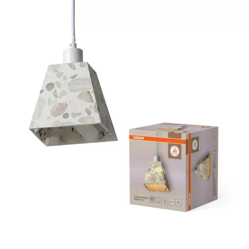 OSRAM Dekor Csillanás függő lámpa, beltéri, bézs, E14, terrazzo, IP20, hossz: 1215 mm ( 4058075846807 )