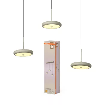   OSRAM Dekor Jojó LED 3 × függő lámpa 3000 K, beltéri, bézs, 1100 lm, 18 W, 3000 K, acél, IP20, hossz: 1840 mm ( 4058075847002 )