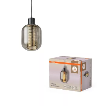   OSRAM Dekor Szentjánosbogár függő lámpa, beltéri, fekete, E27, acél, IP20, átmérő: 170 mm, hossz: 1320 mm ( 4058075847088 )
