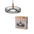 OSRAM Dekor Drótháló LED függő lámpa 3000 K, beltéri, fekete, 1160 lm, 18,5 W, 3000 K, acél és gumifa, IP20, átmérő: 400 mm, hossz: 1200 mm ( 4058075847422 )