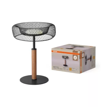   OSRAM Dekor Drótháló LED asztali lámpa 3000 K, beltéri, fekete, 640 lm, 10 W, 3000 K, acél és gumifa, IP20, átmérő: 300 mm, magasság: 403 mm ( 4058075847446 )