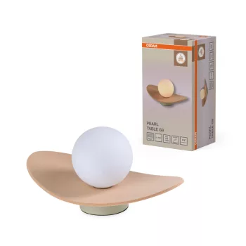  OSRAM Dekor gyöngy asztali lámpa, beltéri, bézs, G9, filc és acél, IP20, magasság: 280 mm ( 4058075847682 )