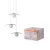 OSRAM Dekor gyöngy függő lámpa, beltéri, bézs, 3 × G9, filc és acél, IP20, hossz: 1500 mm ( 4058075847705 )