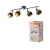 OSRAM Dekor Hornet mennyezeti spot lámpa 4 fejes, beltéri, arany, fekete, E14, acél és polyester cotton, IP20, hossz: 710 mm ( 4058075847804 )
