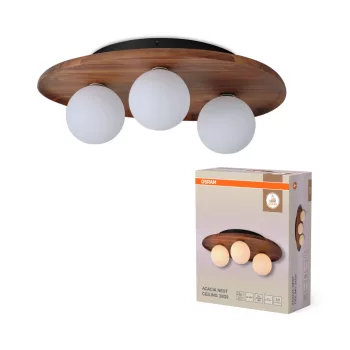   OSRAM Dekor fészek mennyezeti lámpa, beltéri, fa dekor, G9, Acacia wood, IP20, magasság: 500 mm ( 4058075848184 )