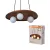 OSRAM Dekor fészek függő lámpa, beltéri, fa dekor, G9, Acacia wood, IP20, hossz: 1500 mm ( 4058075848207 )