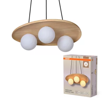   OSRAM Dekor fa fészek függő lámpa, beltéri, fa dekor, G9, gumifa, IP20, hossz: 1500 mm ( 4058075848283 )