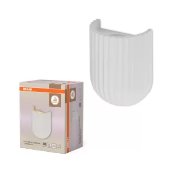   OSRAM Dekor gipsz mintás oldalfali lámpa, beltéri, fehér, GU10, gipsz, IP20, hossz: 160 mm ( 4058075848429 )