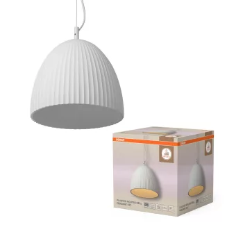   OSRAM Dekor gipsz mintás függő lámpa, beltéri, fehér, E27, gipsz, IP20, átmérő: 300 mm, hossz: 1200 mm ( 4058075848443 )